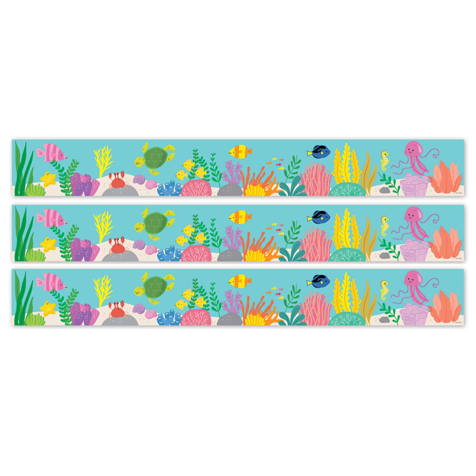 Creative Teaching Press® Sea Friends Under the Sea EZ Border, 48ft. Per Pack, 3 packs